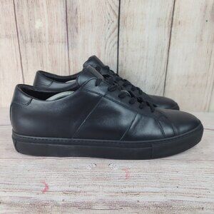 Greats Shoes Brooklyn The Royale Men's Size 13 All Black Leather Italy Designer
